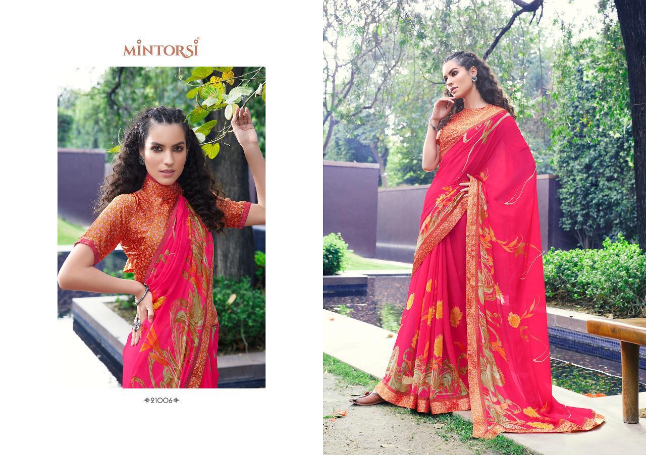 Tejal Mintorsi Weightless with satin lace and satin blouse Printed Designer Daily Wear and Party Wear Saree Collections