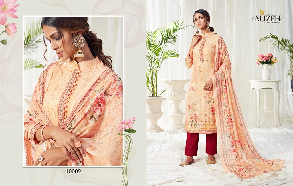 Alizeh Bliss Latest Designer Printed Cotton Dress Material Collection