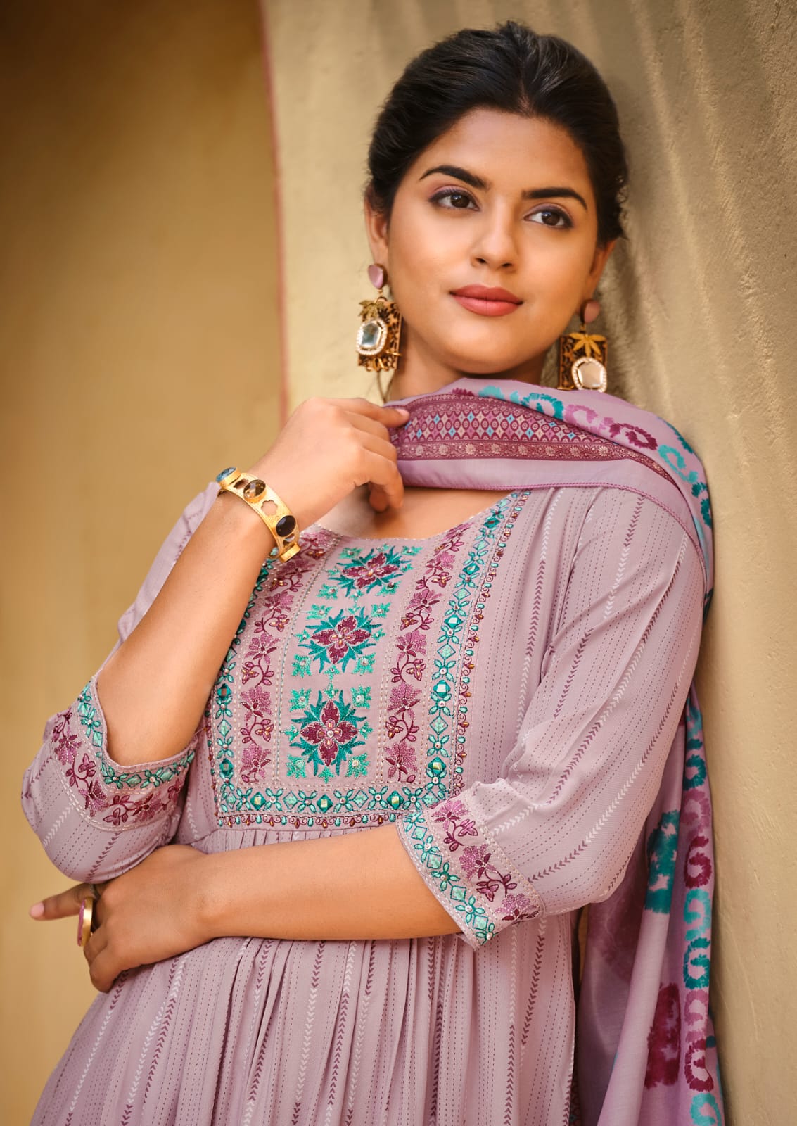Karissa Gulmohar Vol 2 Naira Cut Kurti With Bottom Dupatta Catalog