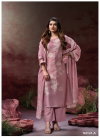 Ellahi 3141 By Gnaga Bemberg Silk Embroidered Suit Exporters In India