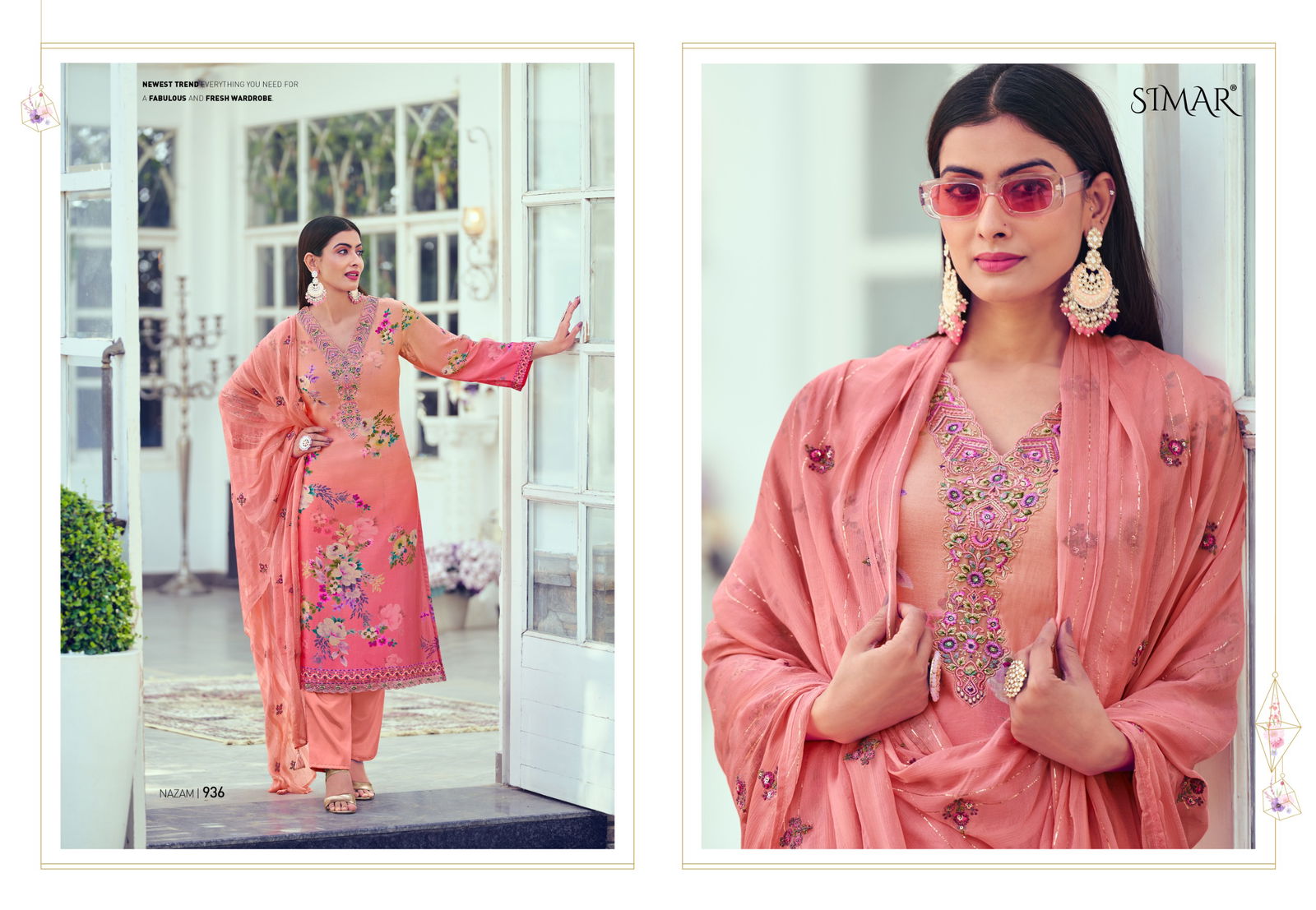 Nazam Vol 2 By Glossy Muslin Digital Printed Dress Material Orders In India