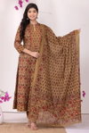 Naisha K 318 Vol 3 Pure Cotton Long Anarkali Kurti With Pant Dupatta Wholesalers In Delhi