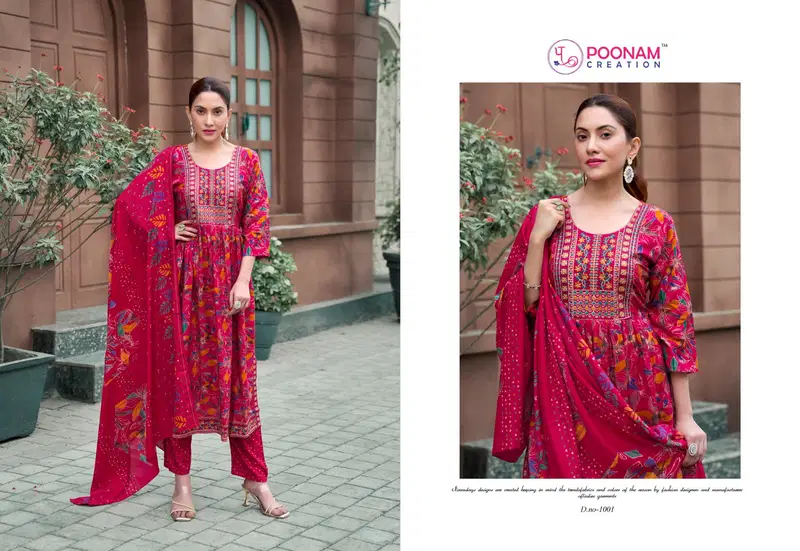 Shagun By Poonam Anarkali Reyon Wholesale Kurti Bottom With Dupatta In India