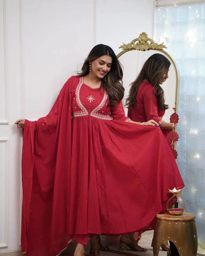 Akshita 1 Maslin Cotton Fancy Kurti Bottom With Dupatta Exporters In India