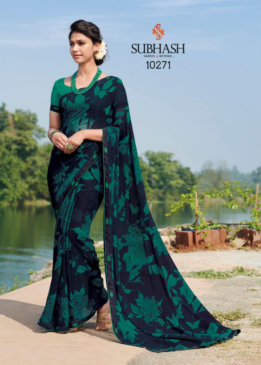 Subhash Hero 8 Latest Designer Printed casual Wear Saree Collection 
