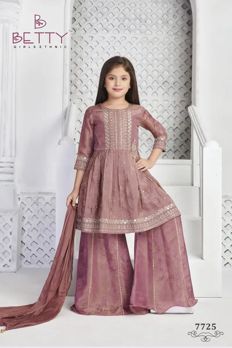 Betty 7725 Girls Wear Sharara Suits Kids Catalog
