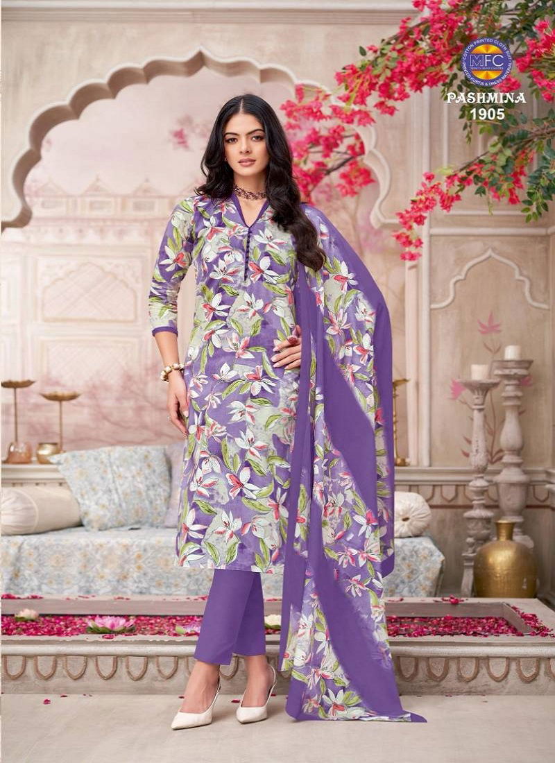 Pashmina Vol 19 By Mfc Printed Cotton Dress Material Orders In India
