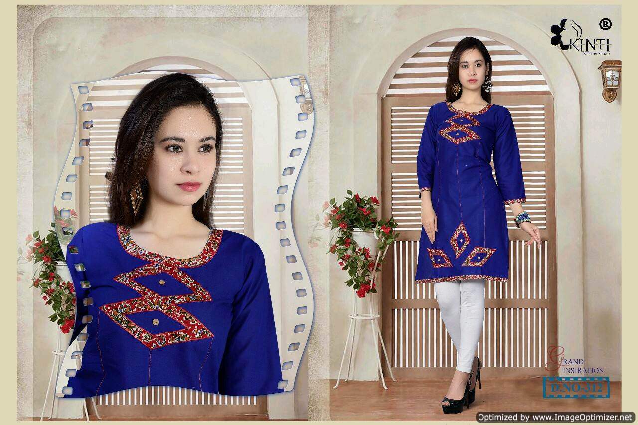 kinti-navya Latest Fancy Regular Wear Pure Cotton Designer Kurtis Collection

