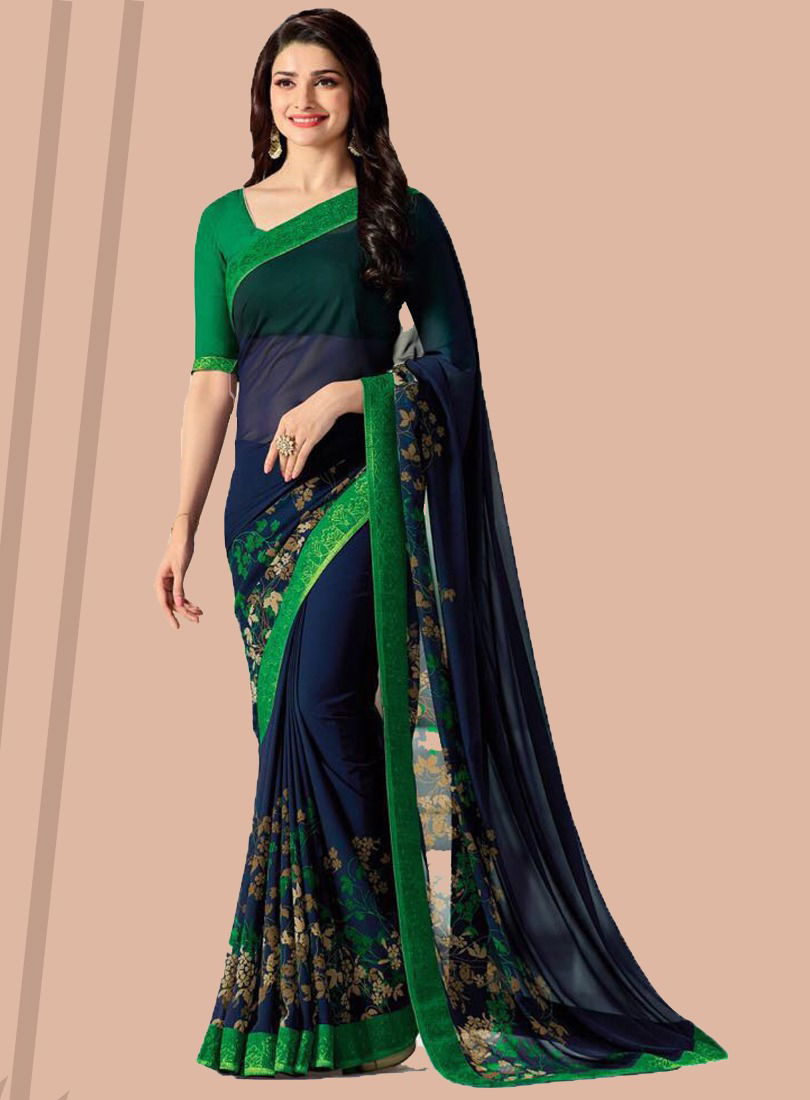 Gaurvi 15 Georgette Printed Daily Wear Sarees Catalog