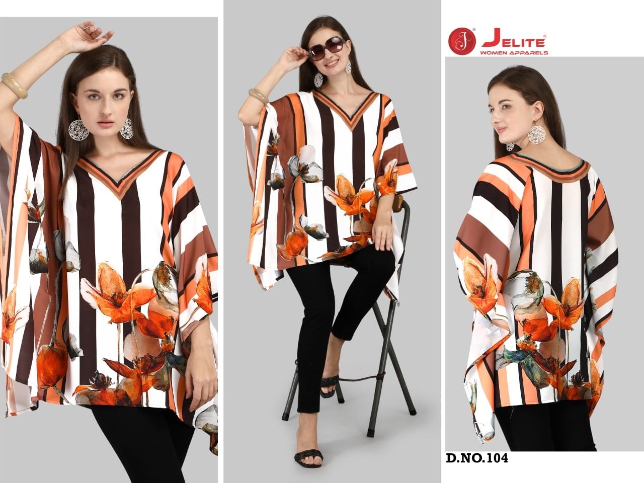 Jelite Tunic Kaftan Polyester Regular Wear Stylish Collection
