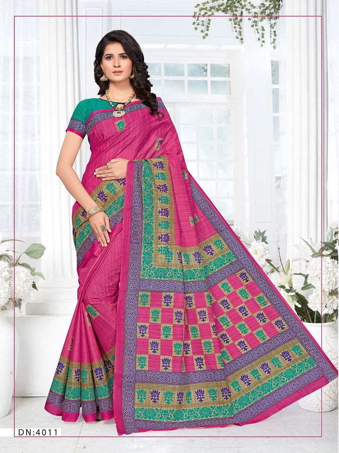 Ganesha Saraswati 4 Latest Daily Wear Pure Cotton Sarees Collection