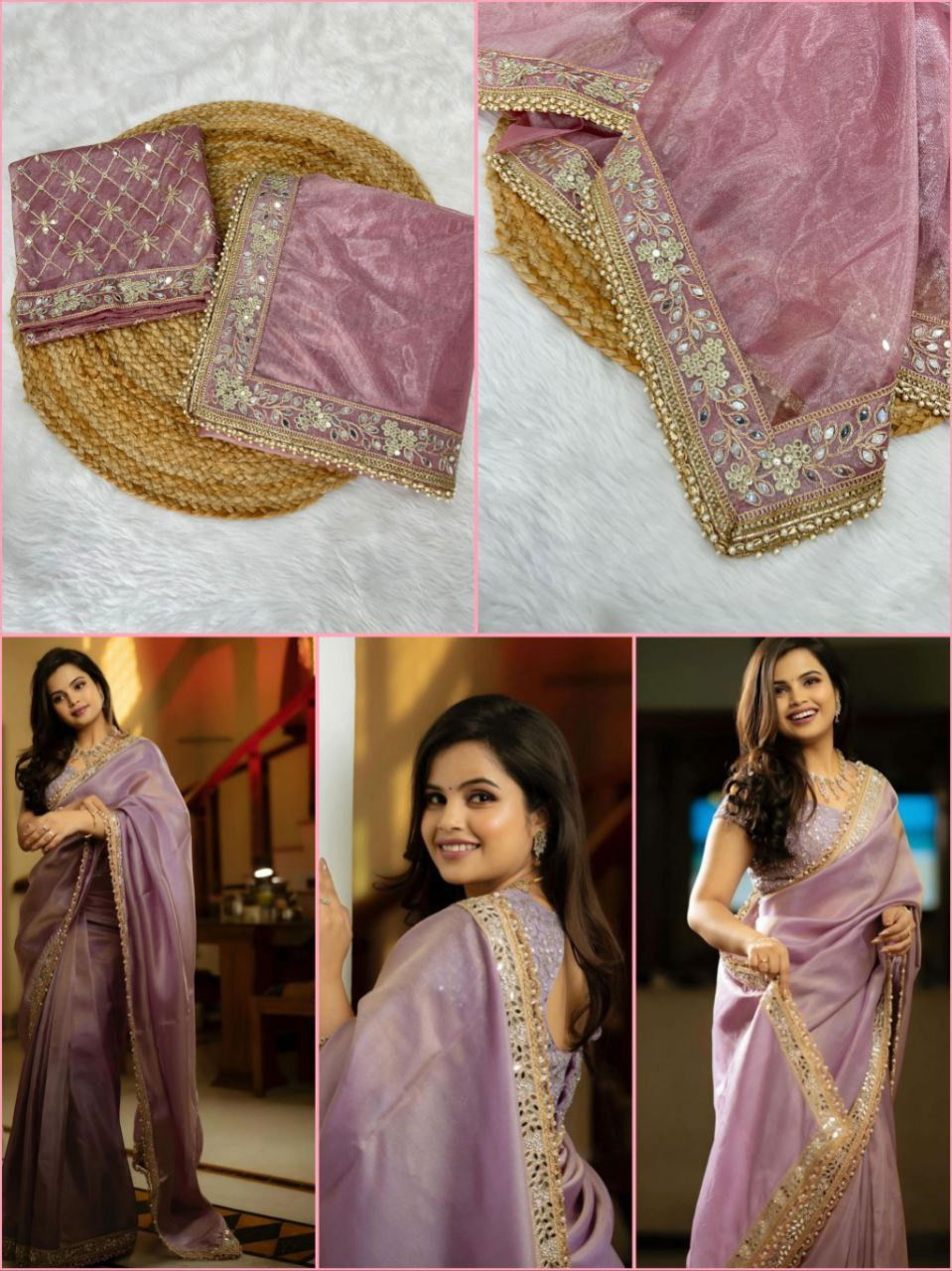 BT 3106 Function Wear Silver Tissue Silk Sarees Suppliers In India