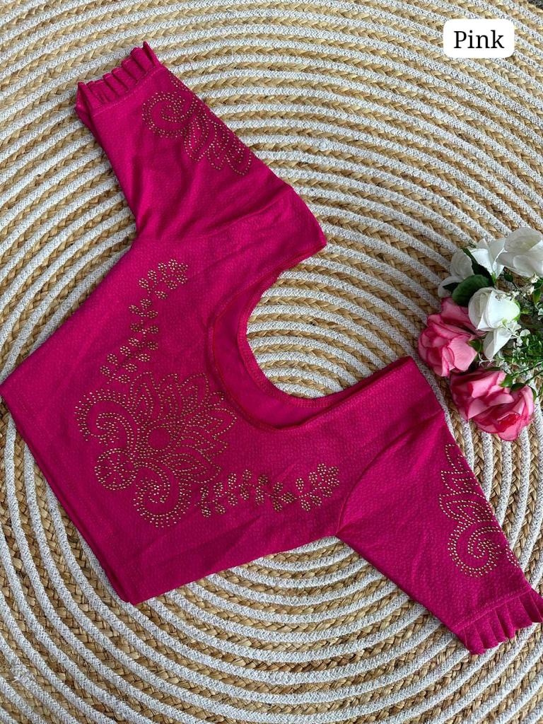 Puspha By Ruhi Designer Swarovski Diamond Blouse Catalog