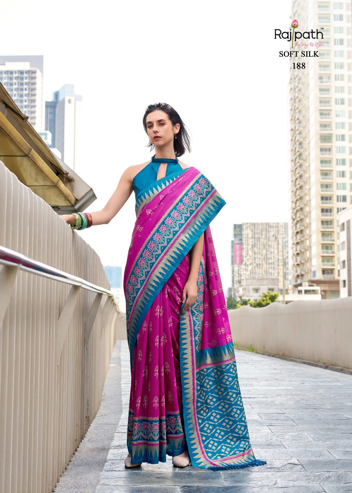Qutab Minar By Rajpath Soft Silk Fancy Saree Wholesalers In Delhi
