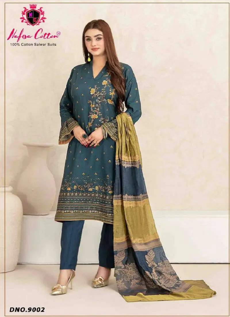 Nafisa Mahera Vol 9 Soft Cotton Digital Printed Dress Material Bulk Orders In India