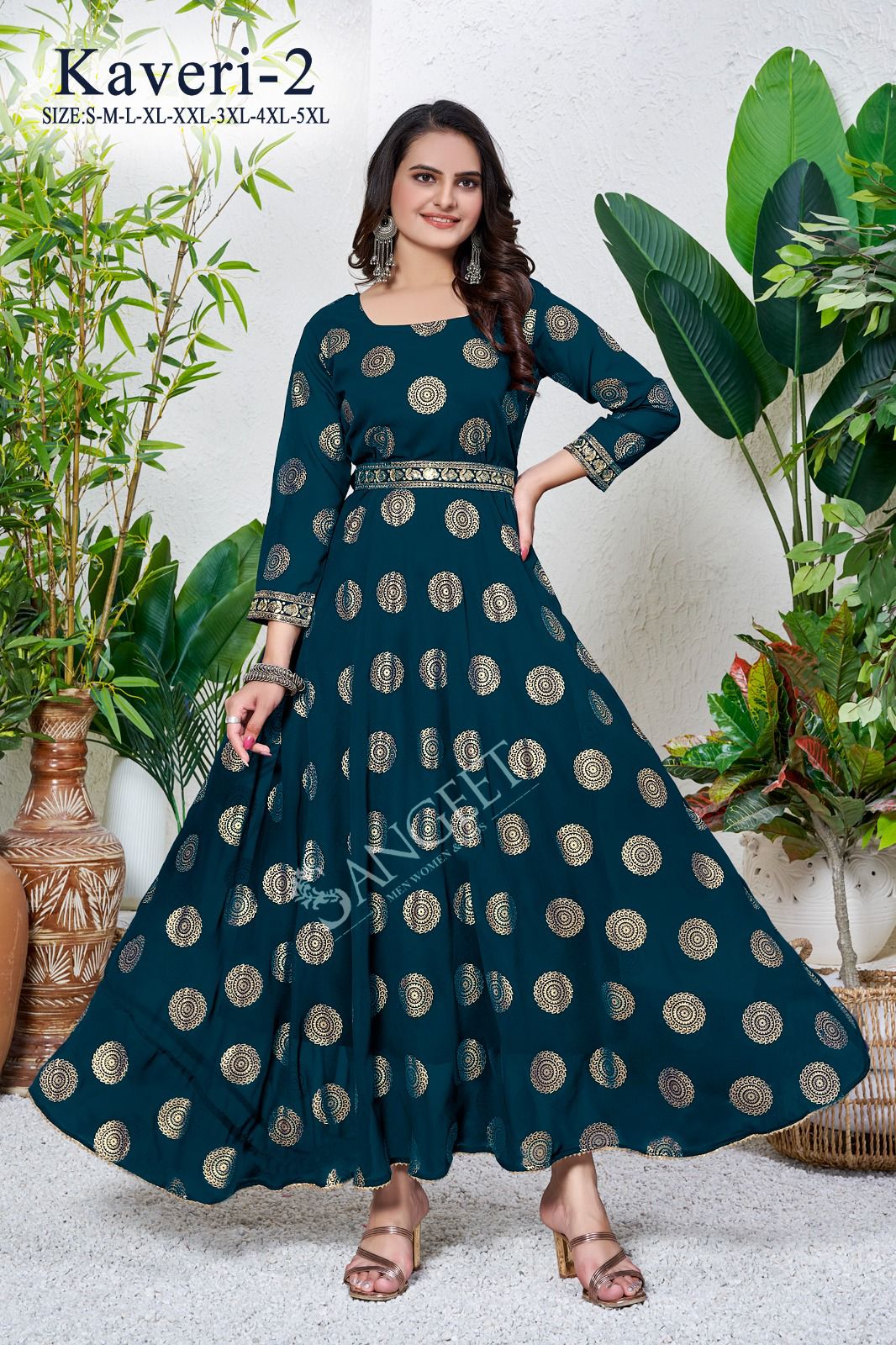 Kaveri 2 Faux Georgette Anarkali Kurtis Catalog