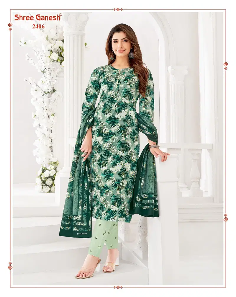 Samaiyra Vol 14 By Shree Ganesh Cotton Printed Kurti With Bottom Dupatta Wholesale Online