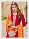 Plus Jalsa By Aanchi Vichitra Silk Kurti With Bottom Dupatta Wholesale Market In Surat