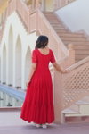 KA 1173 Faux Blooming Premium Designer Gown Suppliers In India