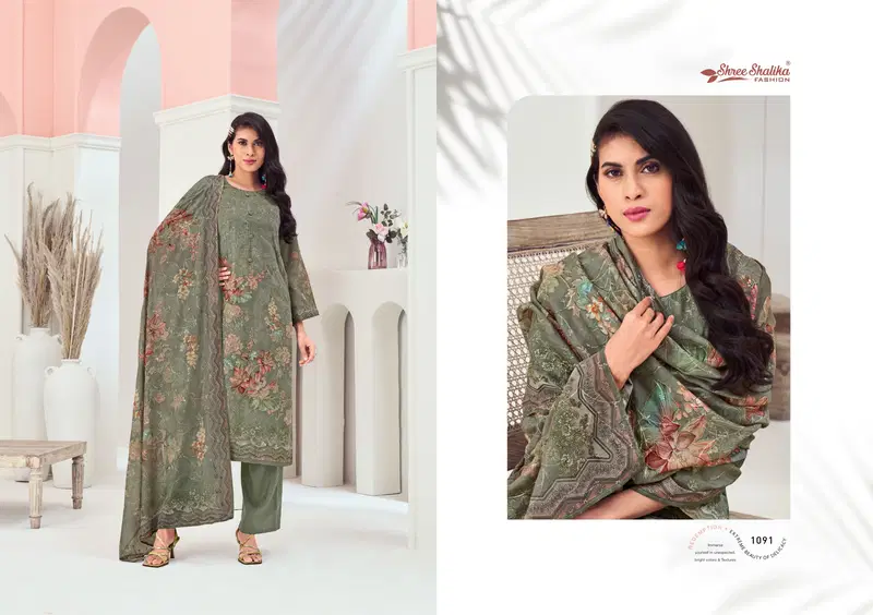 Shree Shalika Vol 109 Lawn Cotton Embroidery Salwar Suits Wholesale In India
