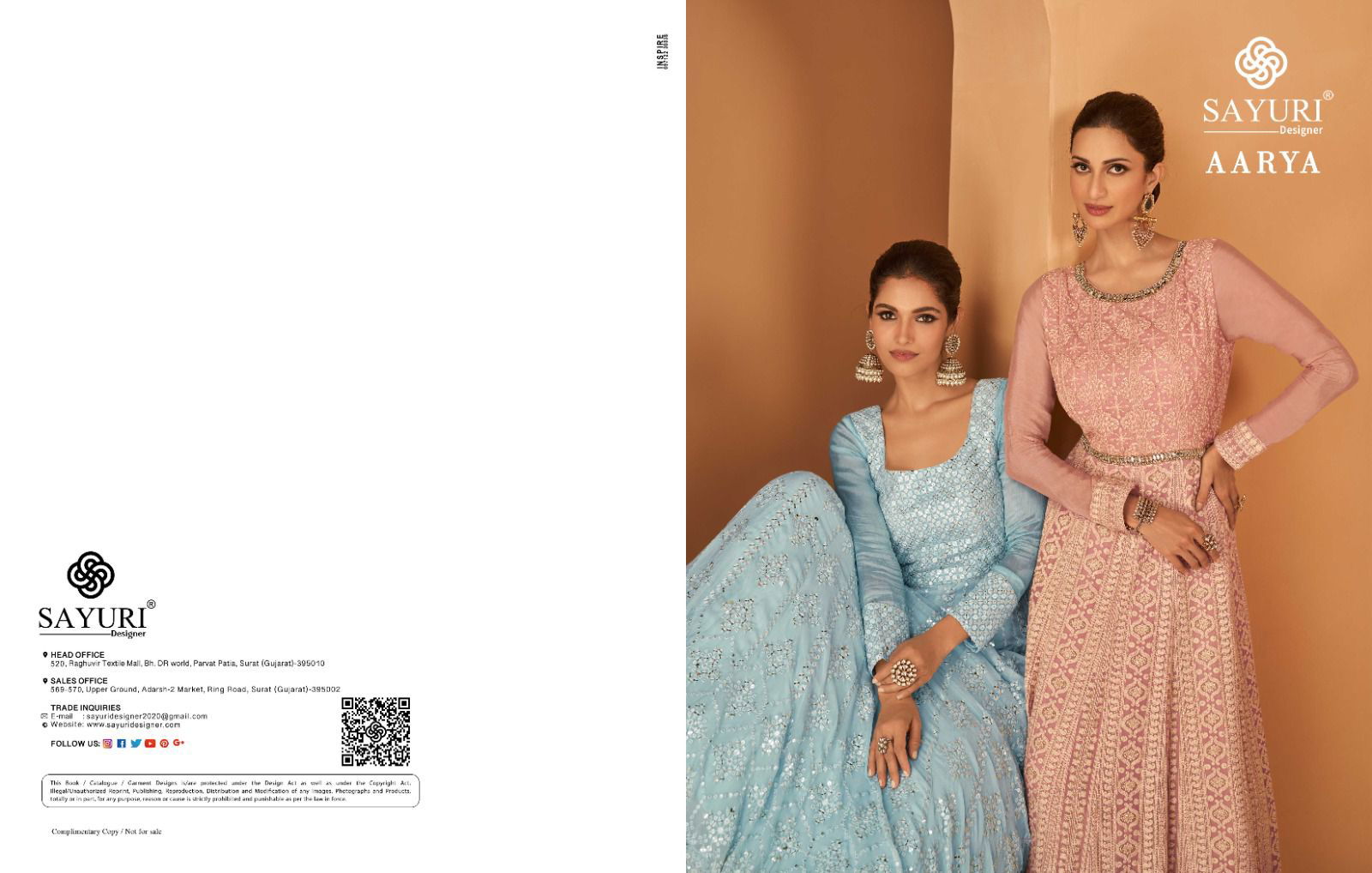 Aarya By Sayuri Designer 5277 To 5279 Series Bulk Gown Orders in India
