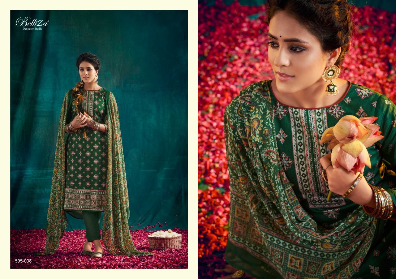Belliza Neeza Premium Casual Daily Wear Cotton Printed Dress Material Collection