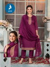 Aditi By Kaya Chanderi Jacquard Surat Kurti With Bottom Dupatta Wholesale Market