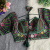Fab Rangili Navratri Italian Silk Gamthi Embroidered Blouse Bulk Orders In India