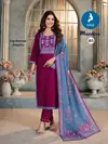 Mandira By Kaya Rayon Printed Surat Kurti With Bottom Dupatta Wholesale Market