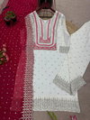Nsr 803 Heavy Faux Georgette Embroidery Readymade Suits Wholesale Online