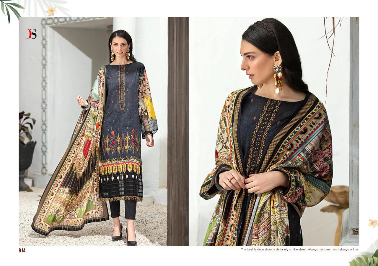 Deepsy Elan 13 Fancy Regular Wear Digital Printed Karachi Dress Materials Collection
