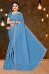 Ronisha 31 Star Georgette Saroski Worked Saree Wholesale Shop In Surat
