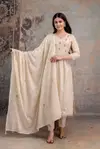 Naisha K 347 Cotton Embroidery Work Kurti With Pant And Dupatta Wholesale Market In Surat With Price