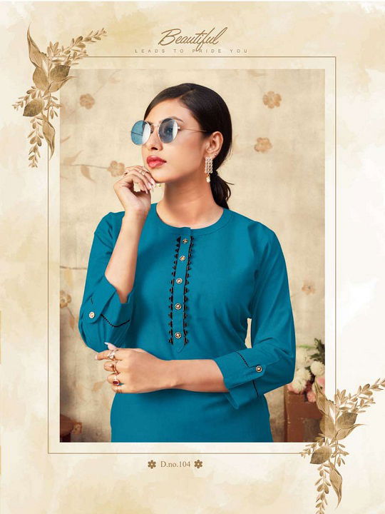 Lakhani Sinorita Pure Cotton Ready Made Designer Kurti Collection