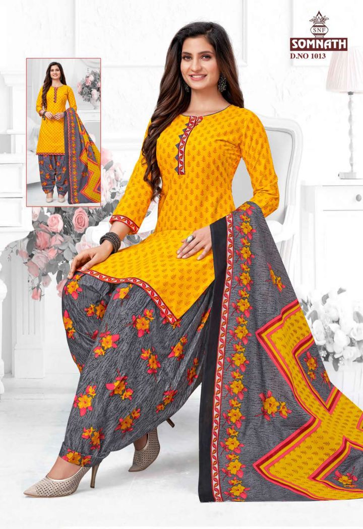 Somnath Sangini 1 Regular Wear Cotton Printed Readymade Dress Collection
