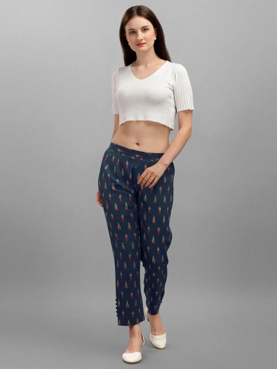 Pent 1 Latest fancy Designer Regular Wear Printed Cotton Western Collection

