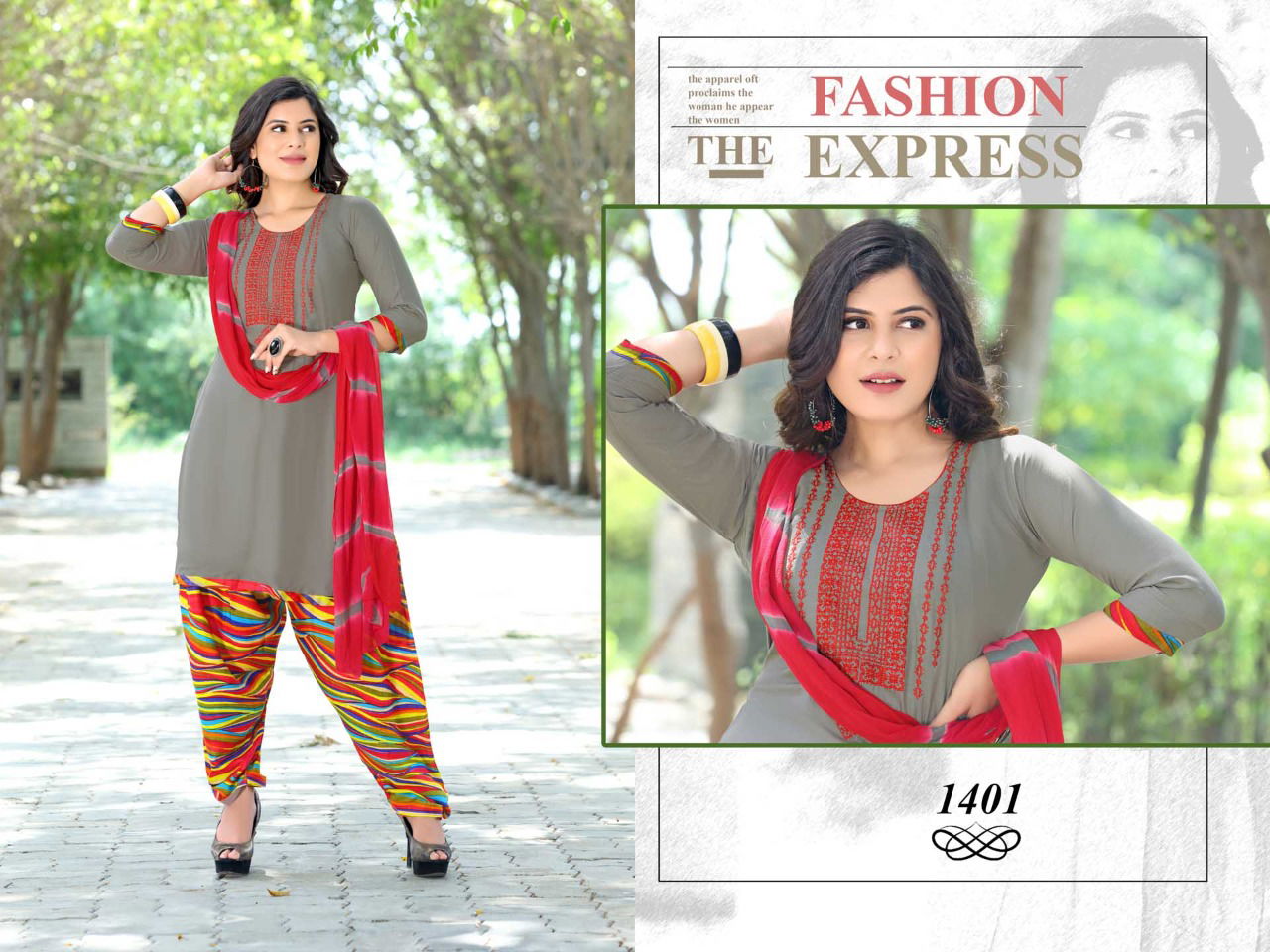 Trendy Sonam Latest Ethnic Wear Printed Rayon Designer Ready Made Collection
