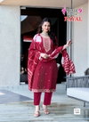 Payal Vol 1 by Mystic 9 Vertican Shimmer Kurti With Bottom Dupatta Exporters In India
