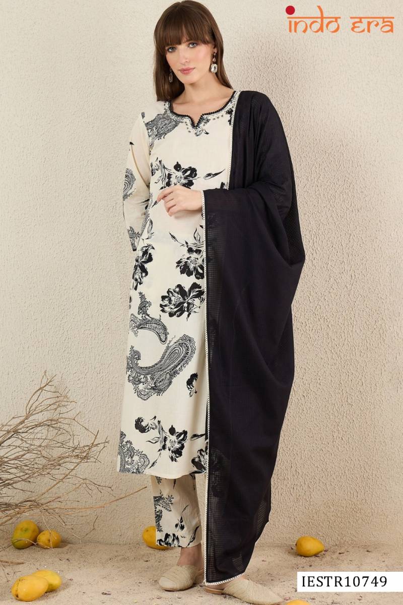 Indo Era 2569 Cotton Kurti Bottom With Dupatta Wholesalers In Delhi
