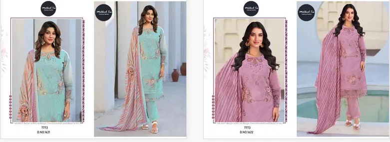 Mehboob Tex 1621 And 1622 Cotton Dupatta Pakistani Salwar Suits Suppliers In India