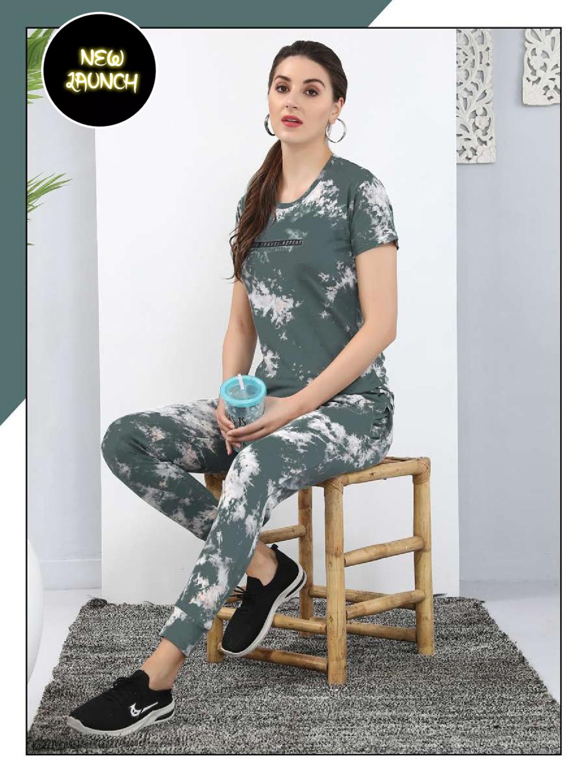 Summer Special Vol D308 Tie Die Printed Night Suit Collection
