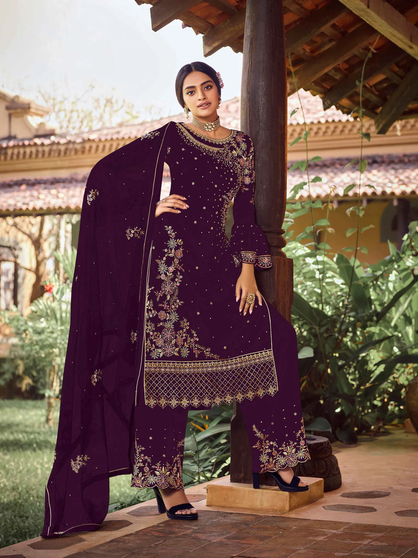 Navya 22985 Georgette with Embroidery Sequence work Festive Wear Designer Salwar Kameez
