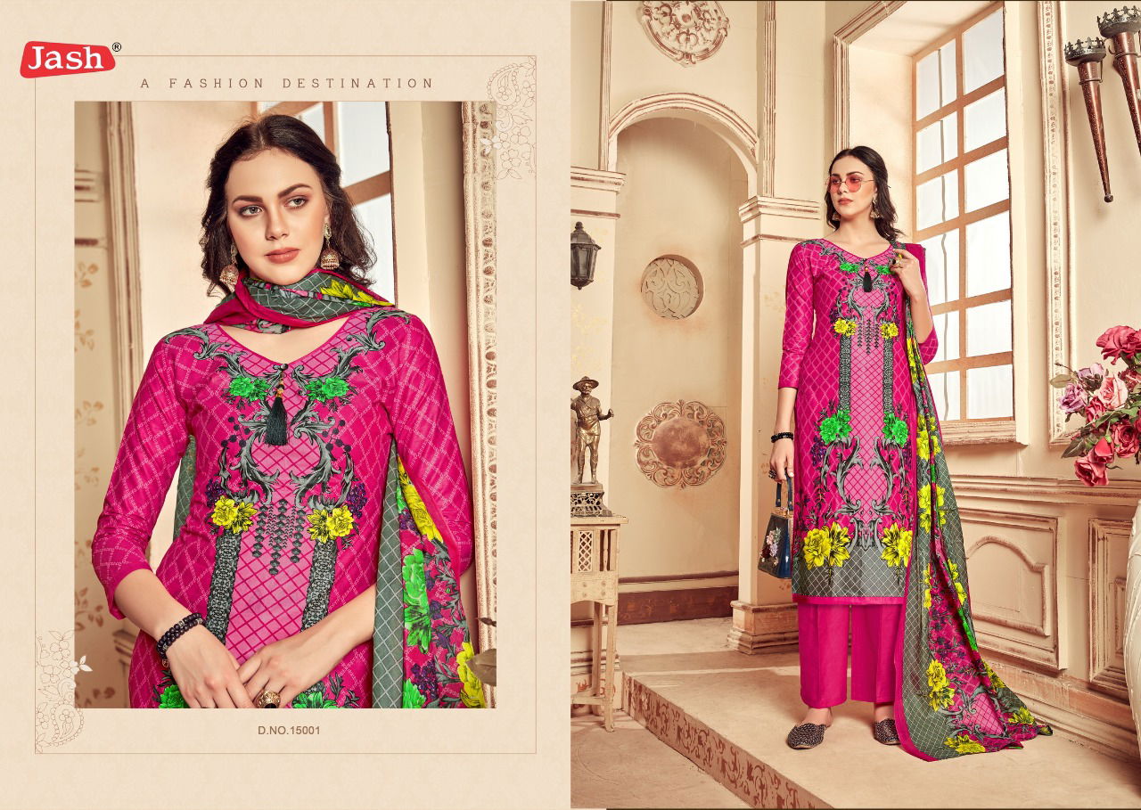 Jash Kusum 15 Exclusive Designer Regular Wear Pure Cotton Dress Material Collection 