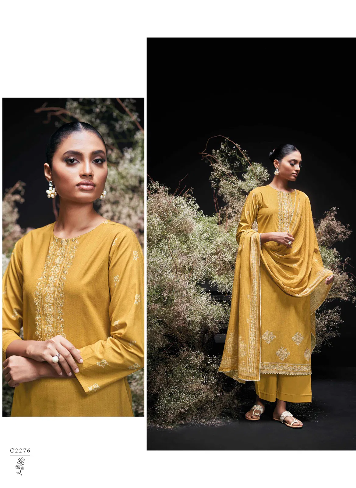 Enzi By Ganga Cotton Printed Designer Salwar Suit Wholesalers In Delhi