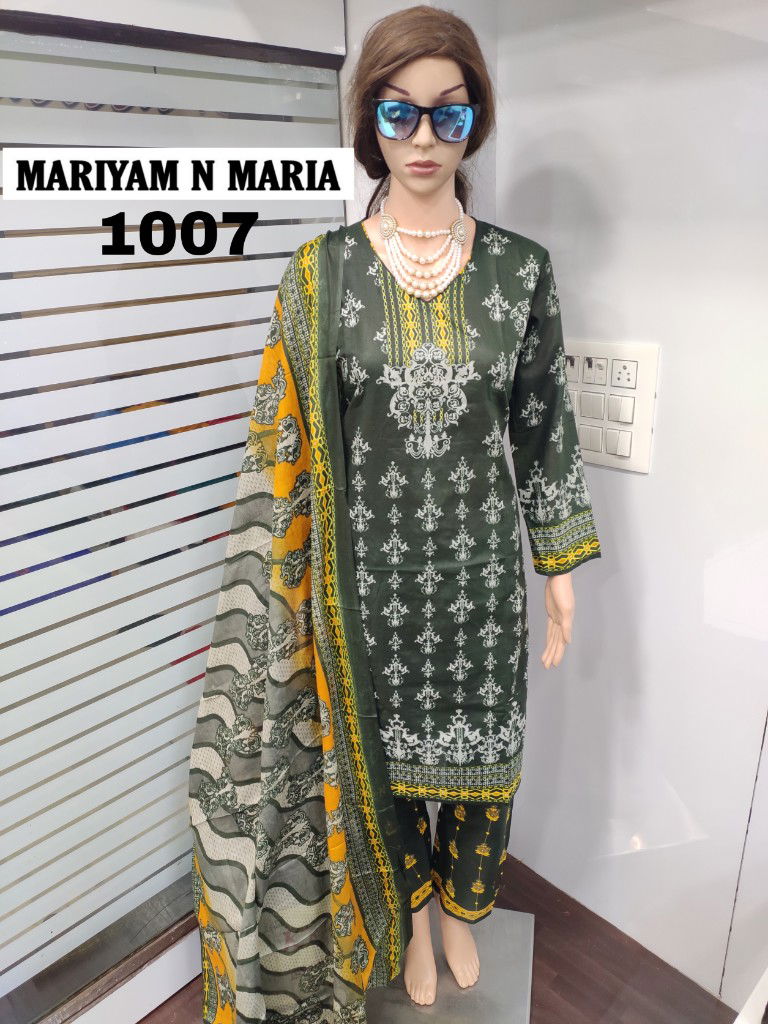 Mariyam N Maria Latest Printed Pure Cotton Ready Made Salwar Suit Collection 