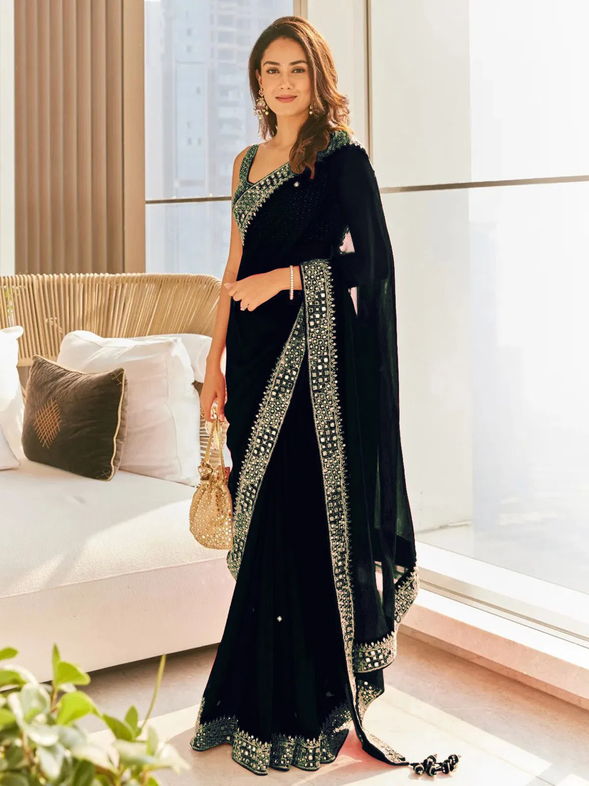 BT 381 Heavy Georgette Designer Sarees Wholesale Market In Surat