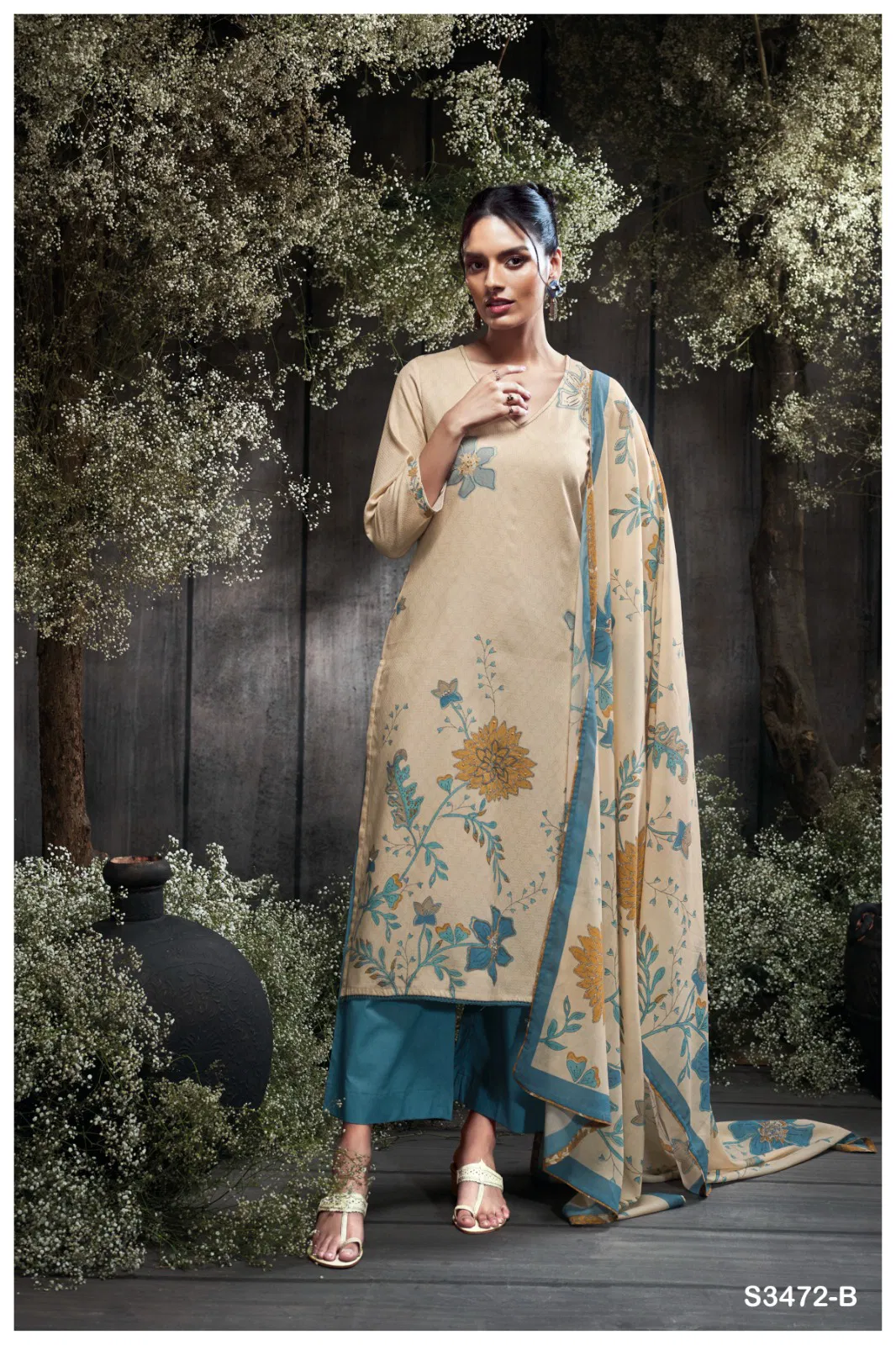 Nimrit 3472 By Ganga Cotton Printed Designer Salwar Suit Wholesale Online