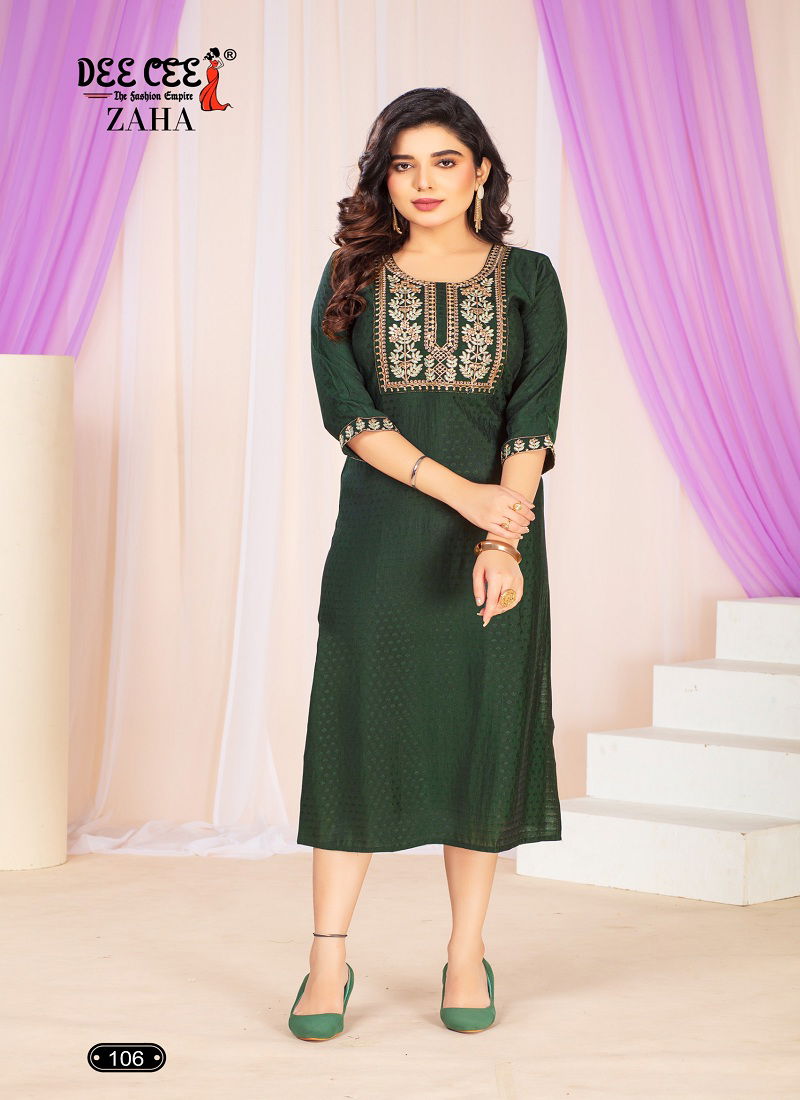Zaha By Deecee Casual Wear Roman Silk Kurtis Wholesale Shop In Surat
