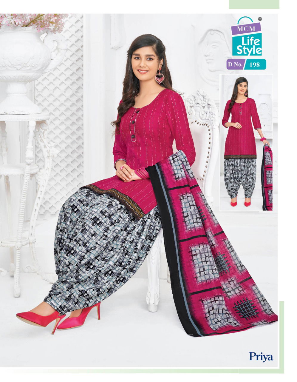 MCM Lifestyle Piya Latest Collection Of Pure Cotton Ready Made Salwar Suit Collection
