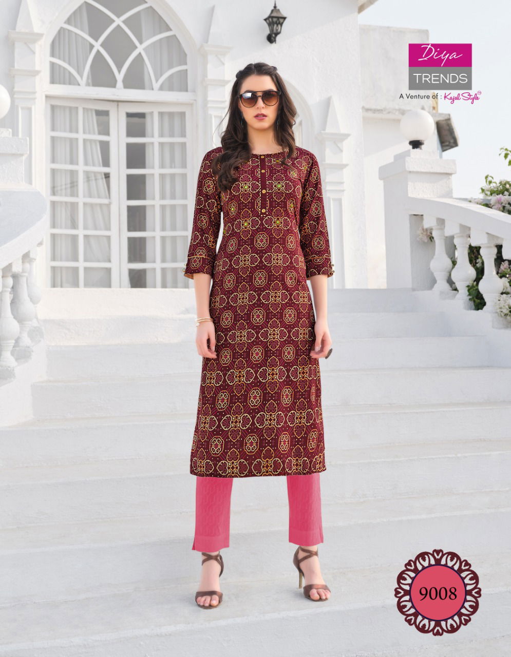 Gardencity 9 Latest Fancy Ethnic Wear Printed Designer Rayon Kurti Collection
